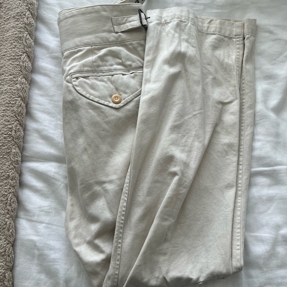 Banana Republic Cream Heritage Traveler Pants - Picture 7 of 8